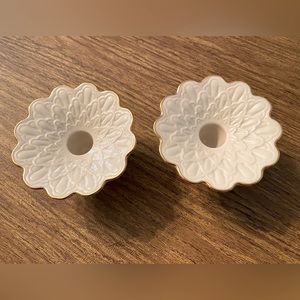 Pair of Lenox candlestick holders